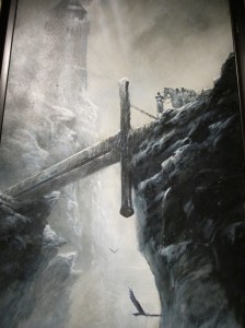 Lancelot au pont de l'épée - acrylique sur toile de Didier Graffet
